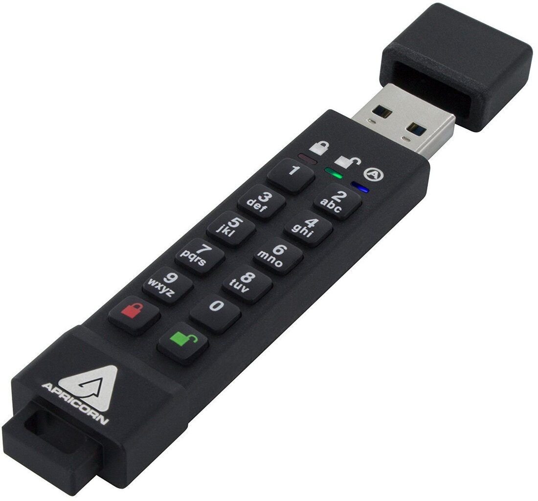 Apricorn Aegis Secure Key 3z 64GB kaina ir informacija | USB laikmenos | pigu.lt