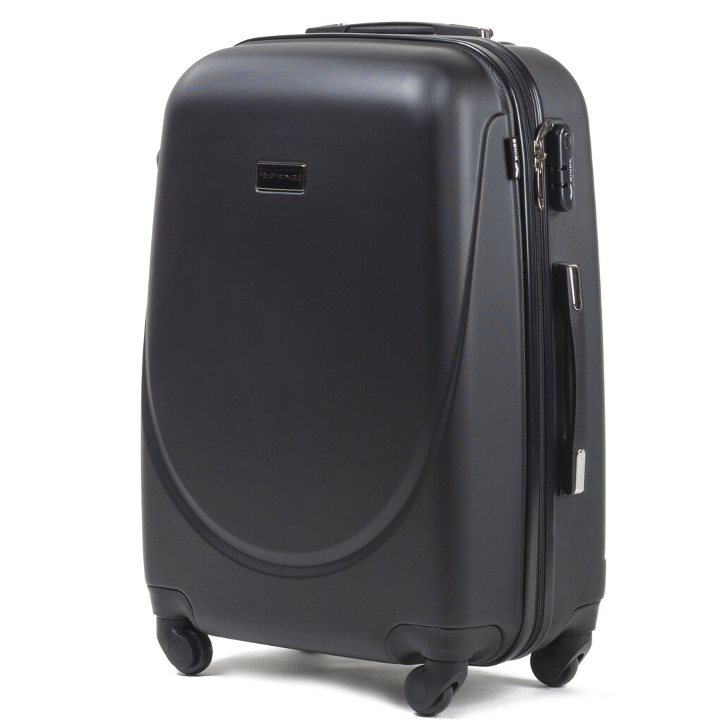 Didelis lagaminas Wings, juodas kaina ir informacija | Lagaminai, kelioniniai krepšiai | pigu.lt