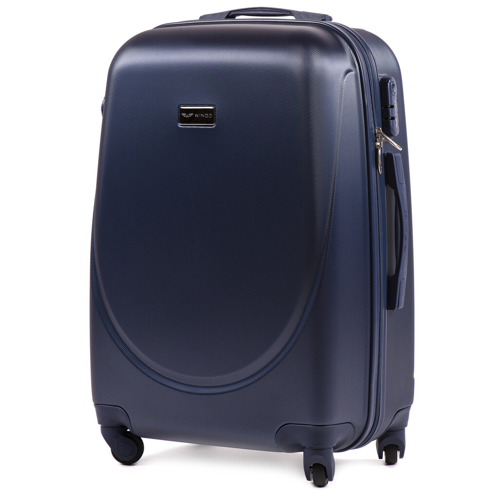 Vidutinis lagaminas Wings Goose, mėlynas kaina ir informacija | Lagaminai, kelioniniai krepšiai | pigu.lt