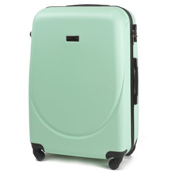 Большой чемодан Wings 310, светло-зелёный цена и информация | Чемоданы, дорожные сумки | pigu.lt
