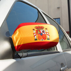 Automobilio veidrodėlio apvalkalas Ispanijos Vėliava, 2 vnt. kaina ir informacija | Auto reikmenys | pigu.lt