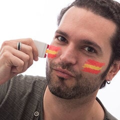 Dažai veidui Ispanijos vėliava kaina ir informacija | Karnavaliniai kostiumai | pigu.lt