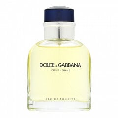 Туалетная вода Dolce & Gabbana Pour Homme EDT для мужчин, 75 мл цена и информация | Мужские духи | pigu.lt