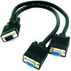 Разделительный кабель S-VGA NANOCABLE 10.15.2000, 45 см цена и информация | Адаптеры, USB-разветвители | pigu.lt