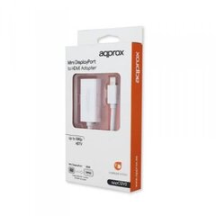 Mini Display Port - HDMI adapteris approx! APPC12V2 kaina ir informacija | Adapteriai, USB šakotuvai | pigu.lt