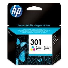 Картридж с оригинальными чернилами HP 301 (CH562EE) Трехцветный Розовый да цена и информация | Картриджи для струйных принтеров | pigu.lt