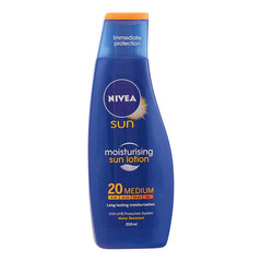 Apsauginis losjonas nuo saulės Nivea Sun moisturising lotion SPF20, 200 ml kaina ir informacija | Kremai nuo saulės | pigu.lt