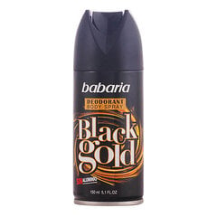 Purškiamas dezodorantas Babaria Black Gold, 150 ml kaina ir informacija | Dezodorantai | pigu.lt