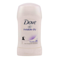 Tepamas dezodorantas Dove Invisible Dry stick, 40 ml kaina ir informacija | Dezodorantai | pigu.lt