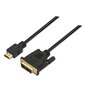 HDMI - DVI kabelis NANOCABLE, 1,8 m kaina ir informacija | Kabeliai ir laidai | pigu.lt
