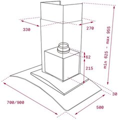 Teka NC785 цена и информация | Вытяжки на кухню | pigu.lt