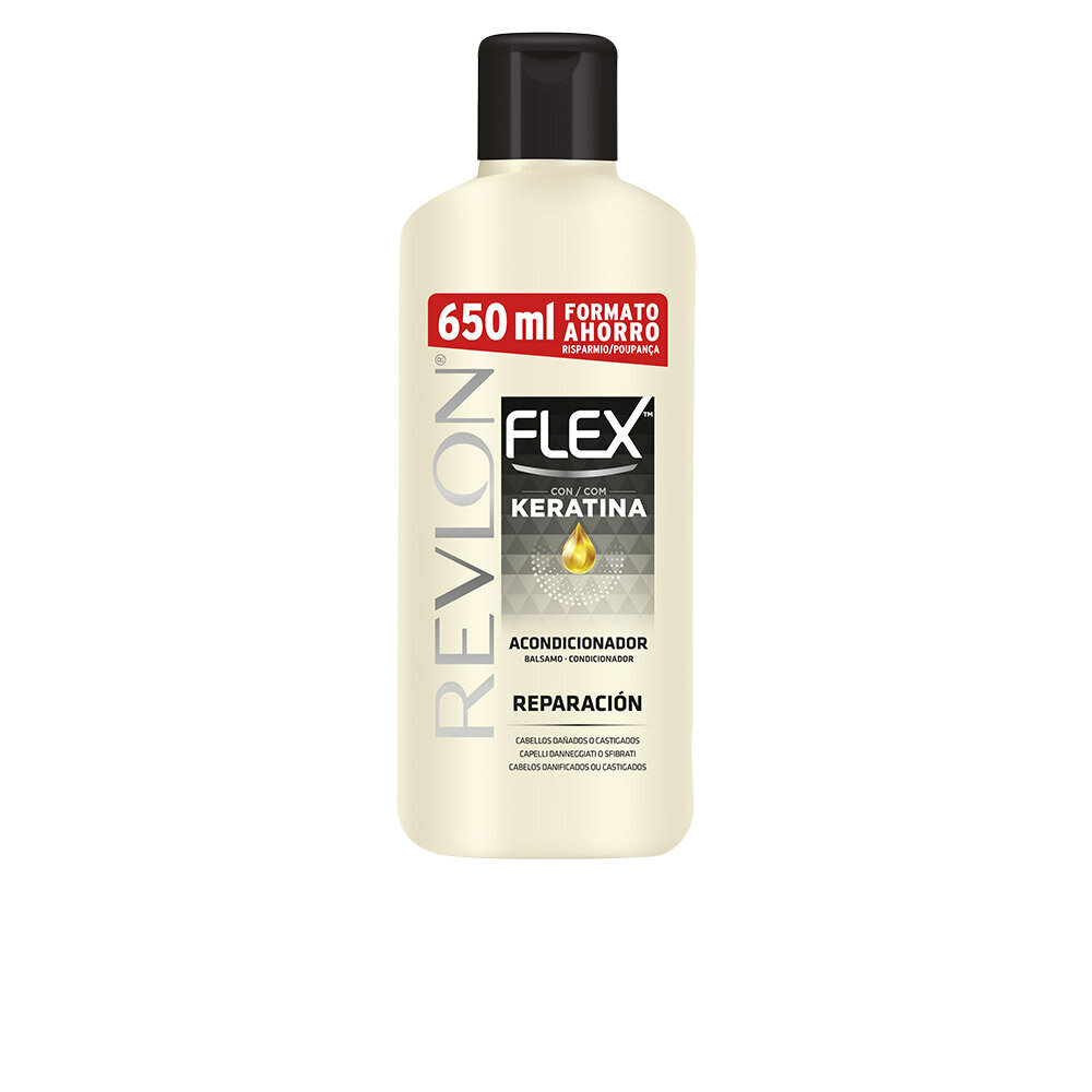 Kondicionierius su keratinu Flex Keratin Revlon, 650ml kaina ir informacija | Balzamai, kondicionieriai | pigu.lt