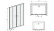 Dušo durys į nišą Sanplast TX D4/TX5b 170s, profilis blizgantis sidabrinis, dekoruotas stiklas W15 kaina ir informacija | Dušo durys ir sienelės | pigu.lt