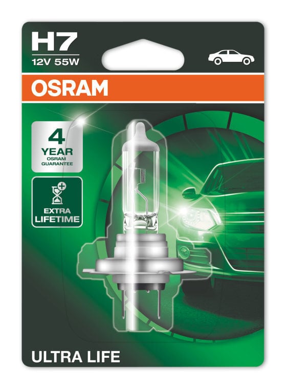 Automobilinės lemputės Osram Ultra Life H7, PX26D, 1 vnt. blisteris цена и информация | Automobilių lemputės | pigu.lt