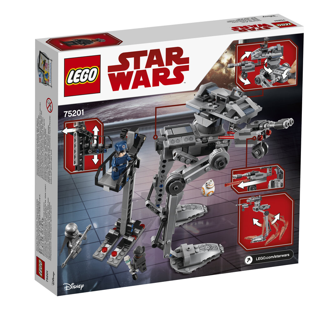 75201 LEGO® Star Wars First Order AT-ST kaina ir informacija | Konstruktoriai ir kaladėlės | pigu.lt