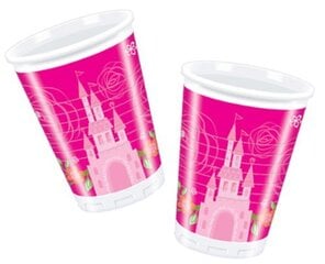 Plastikiniai puodeliai Princesės, 10 vnt./180 ml kaina ir informacija | Vienkartiniai indai šventėms | pigu.lt
