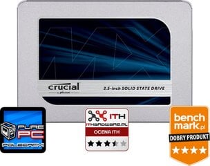 Crucial MX500 250GB SATA3 (CT250MX500SSD1) цена и информация | Внутренние жёсткие диски (HDD, SSD, Hybrid) | pigu.lt