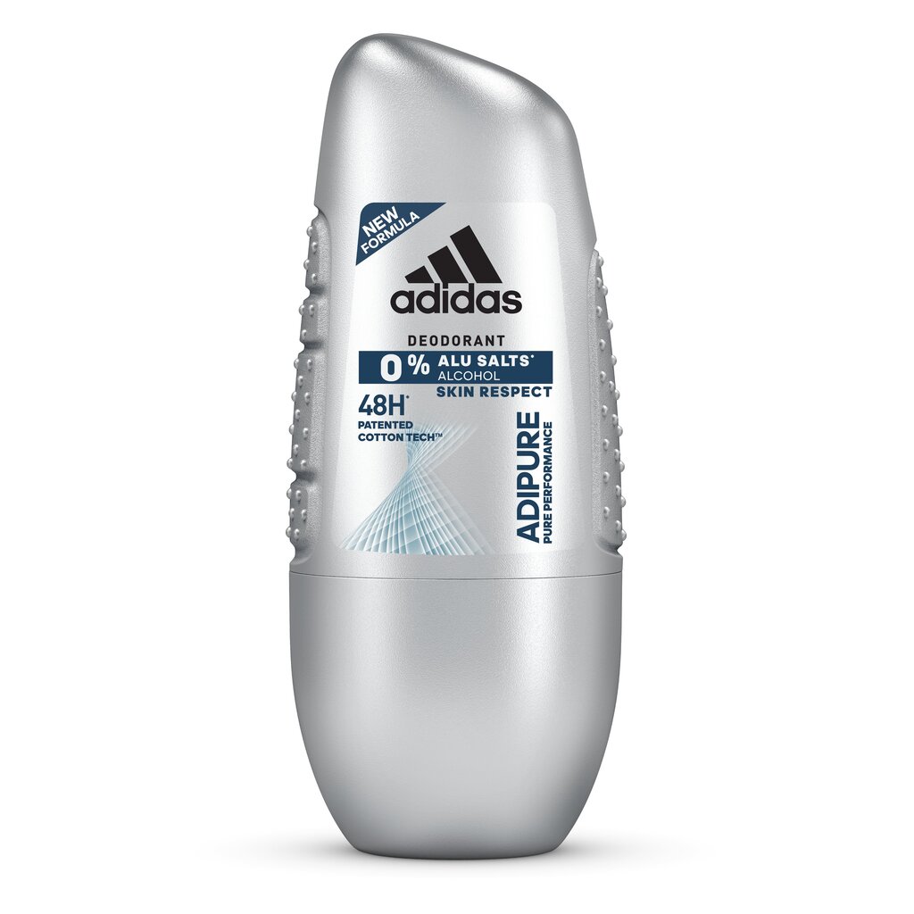 Rutulinis dezodorantas Adidas Adipure vyrams 50 ml kaina ir informacija | Parfumuota kosmetika vyrams | pigu.lt