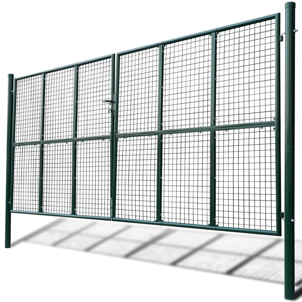 Tinkliniai kiemo vartai 415 x 225 cm / 400 x 175 cm цена и информация | Tvoros ir jų priedai | pigu.lt