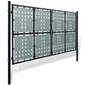 Viengubi vartai, juodos spalvos, 300x225 cm kaina ir informacija | Tvoros ir jų priedai | pigu.lt