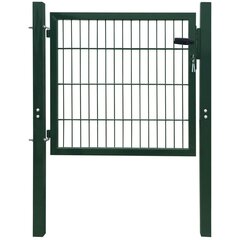 Ворота, зеленые, 105x150 см, сталь цена и информация | Заборы и принадлежности к ним | pigu.lt