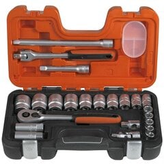 BAHCO movos komplektas, 1/2", 23 dalių, S240AF kaina ir informacija | Mechaniniai įrankiai | pigu.lt