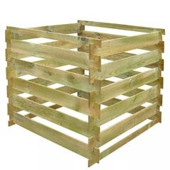 Деревянный ящик для компоста 41656 цена и информация | Уличные контейнеры, контейнеры для компоста | pigu.lt