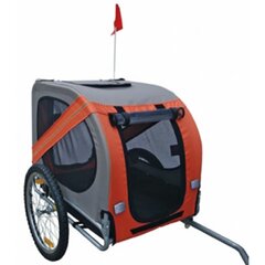 Велоприцеп для собак vidaXL Rex, оранжевый/серый. цена и информация | Переноски, сумки | pigu.lt