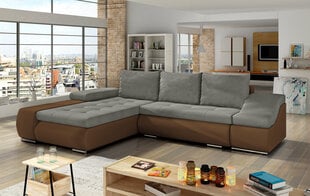 Мягкий угловой диван  Ontario , коричневый / серый цена и информация | Угловые диваны | pigu.lt