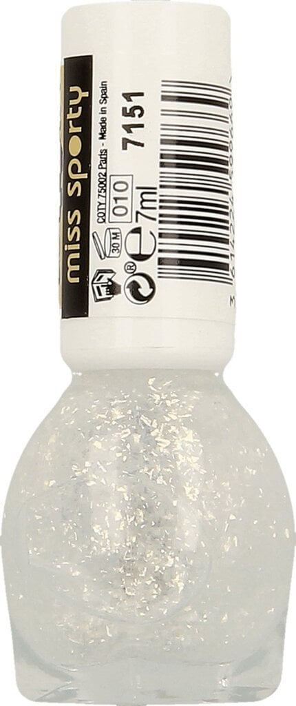 Blizgus nagų lakas Miss Sporty Crazy Glitter 7 ml kaina ir informacija | Nagų lakai, stiprintojai | pigu.lt