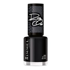 Nagų lakas Rimmel Rita Ora 8 ml, 900 Rita's Black kaina ir informacija | Nagų lakai, stiprintojai | pigu.lt