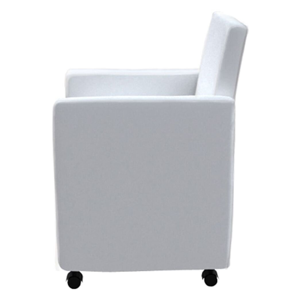 Valgomojo kėdžių rinkinys, 4 vnt., baltos spalvos kaina ir informacija | Virtuvės ir valgomojo kėdės | pigu.lt