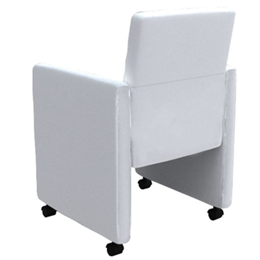 Valgomojo kėdžių rinkinys, 4 vnt., baltos spalvos kaina ir informacija | Virtuvės ir valgomojo kėdės | pigu.lt