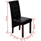 Valgomojo kėdės, juodos spalvos kaina ir informacija | Virtuvės ir valgomojo kėdės | pigu.lt