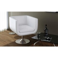 Kubo formos fotelių komplektas, balti kaina ir informacija | Svetainės foteliai | pigu.lt