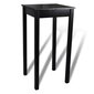 Baro stalas su 2 juodomis baro kėdėmis kaina ir informacija | Valgomojo komplektai | pigu.lt
