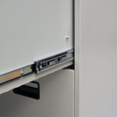 Металлический офисный шкафчик с 3 ящиками, серый цена и информация | Шкафчики в гостиную | pigu.lt