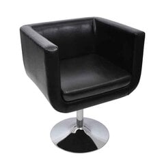 Клубное кресло, черное цена и информация | Кресла в гостиную | pigu.lt