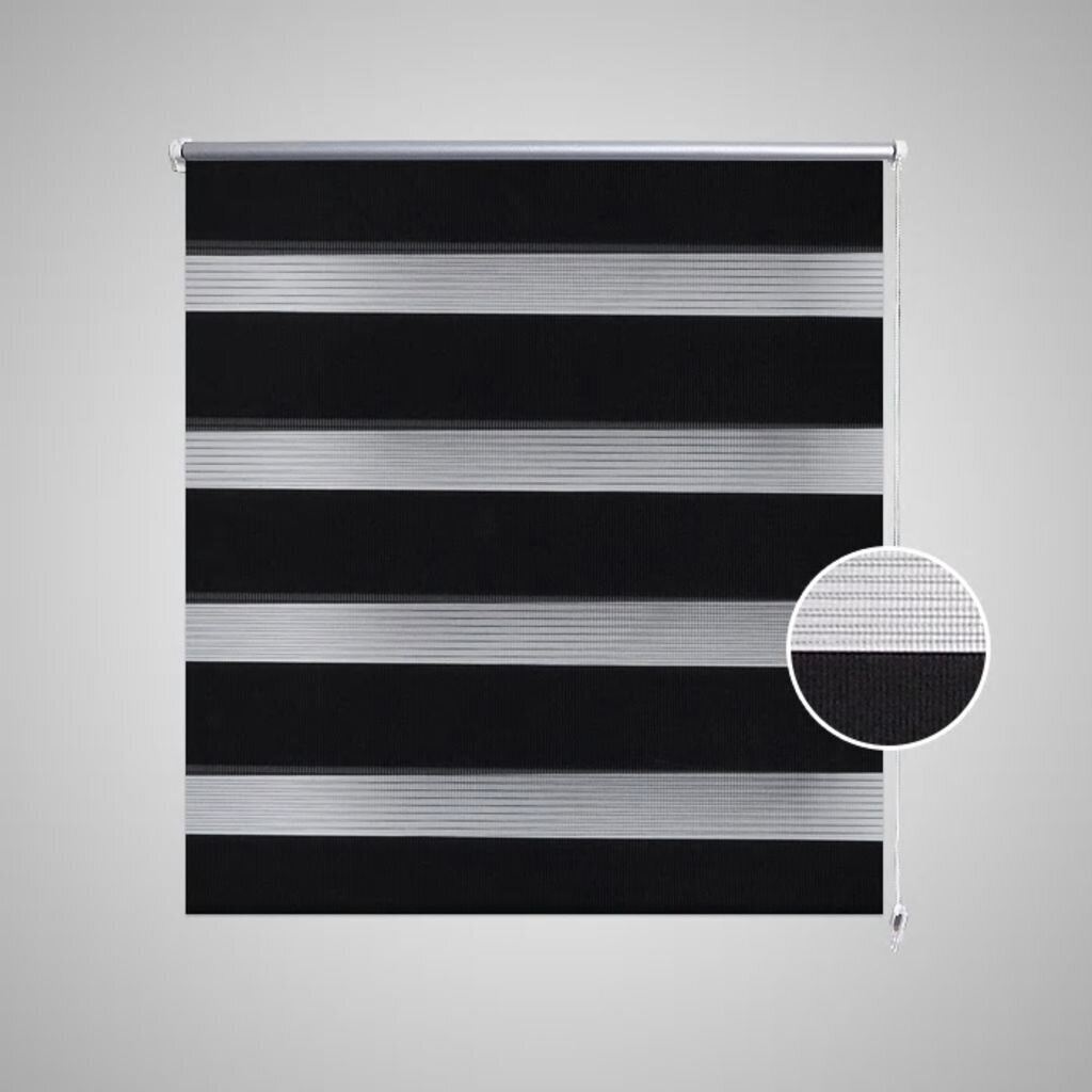 Žaliuzė, roletas Zebra, 50 x 100 cm, juodas цена и информация | Roletai | pigu.lt