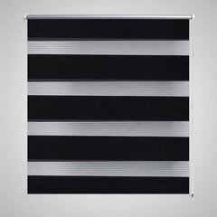Žaliuzė, roletas Zebra, 60 x 120 cm, juodas цена и информация | Рулонные шторы | pigu.lt