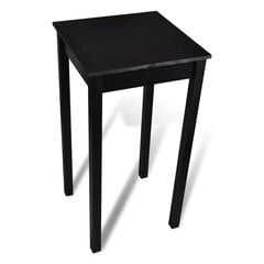 Барный стол 55 x 107 см Черный цена и информация | Кухонные и обеденные столы | pigu.lt