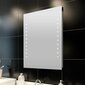 Sieninis vonios veidrodis su LED apšvietimu 50 x 60 cm kaina ir informacija | Veidrodžiai | pigu.lt