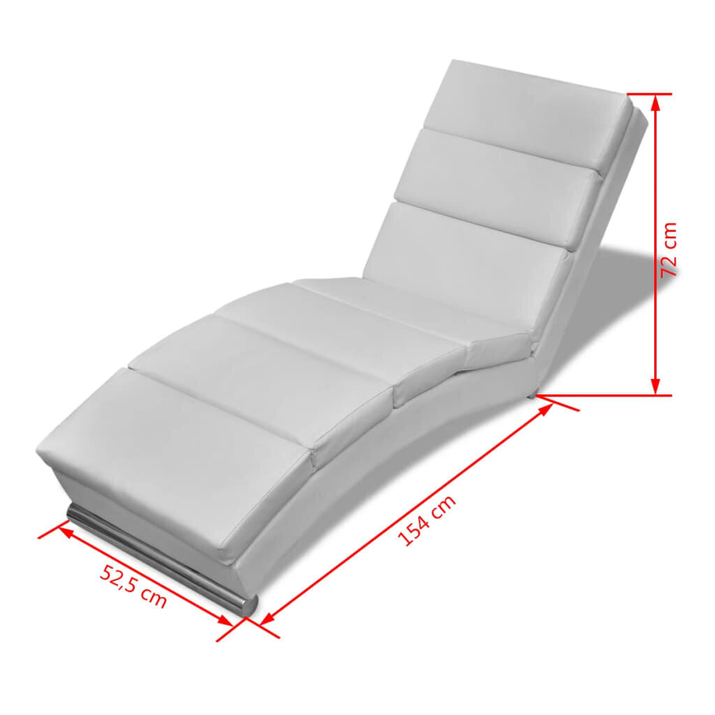 Poilsio gultas, baltas kaina ir informacija | Svetainės foteliai | pigu.lt
