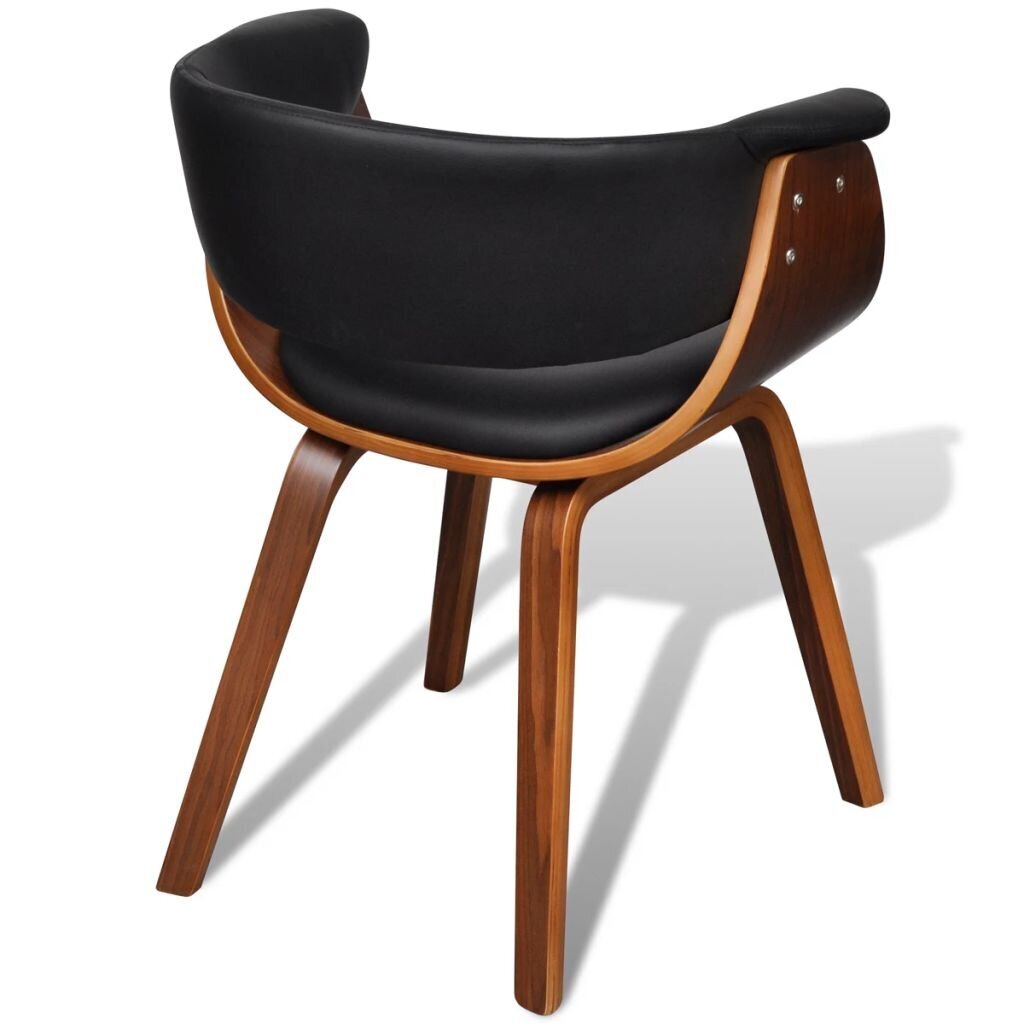 Valgomojo kėdė, dirbtinė oda, rudos spalvos kaina ir informacija | Virtuvės ir valgomojo kėdės | pigu.lt