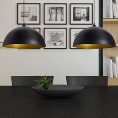 Светильник потолочный полукруглый черный, 2 шт. цена и информация | Подвесной светильник | pigu.lt