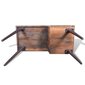 Perdirbtos medienos stalas su geležinėmis kojelėmis kaina ir informacija | Kompiuteriniai, rašomieji stalai | pigu.lt