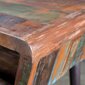 Perdirbtos medienos stalas su geležinėmis kojelėmis цена и информация | Kompiuteriniai, rašomieji stalai | pigu.lt