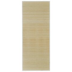 Бамбуковый прямоугольный ковер, натуральный цвет 80 x 300 см цена и информация | Ковры | pigu.lt