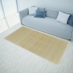 Прямоугольный ковер из бамбука, натурального цвета 120 x 180 см цена и информация | Ковры | pigu.lt