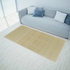 Stačiakampis kilimas iš bambuko, natūralios spalvos 150 x 200 cm kaina ir informacija | Kilimai | pigu.lt